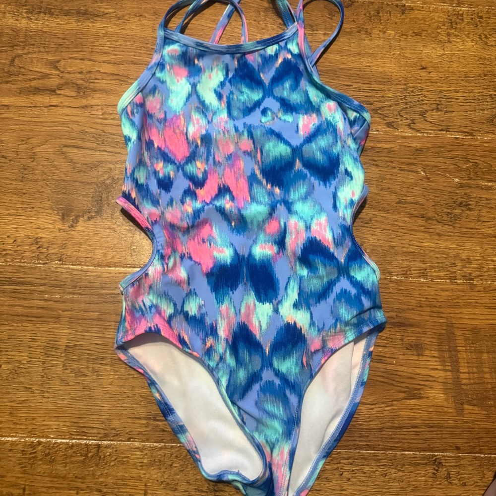 swimsuit girls 7/8 one piece suit like new